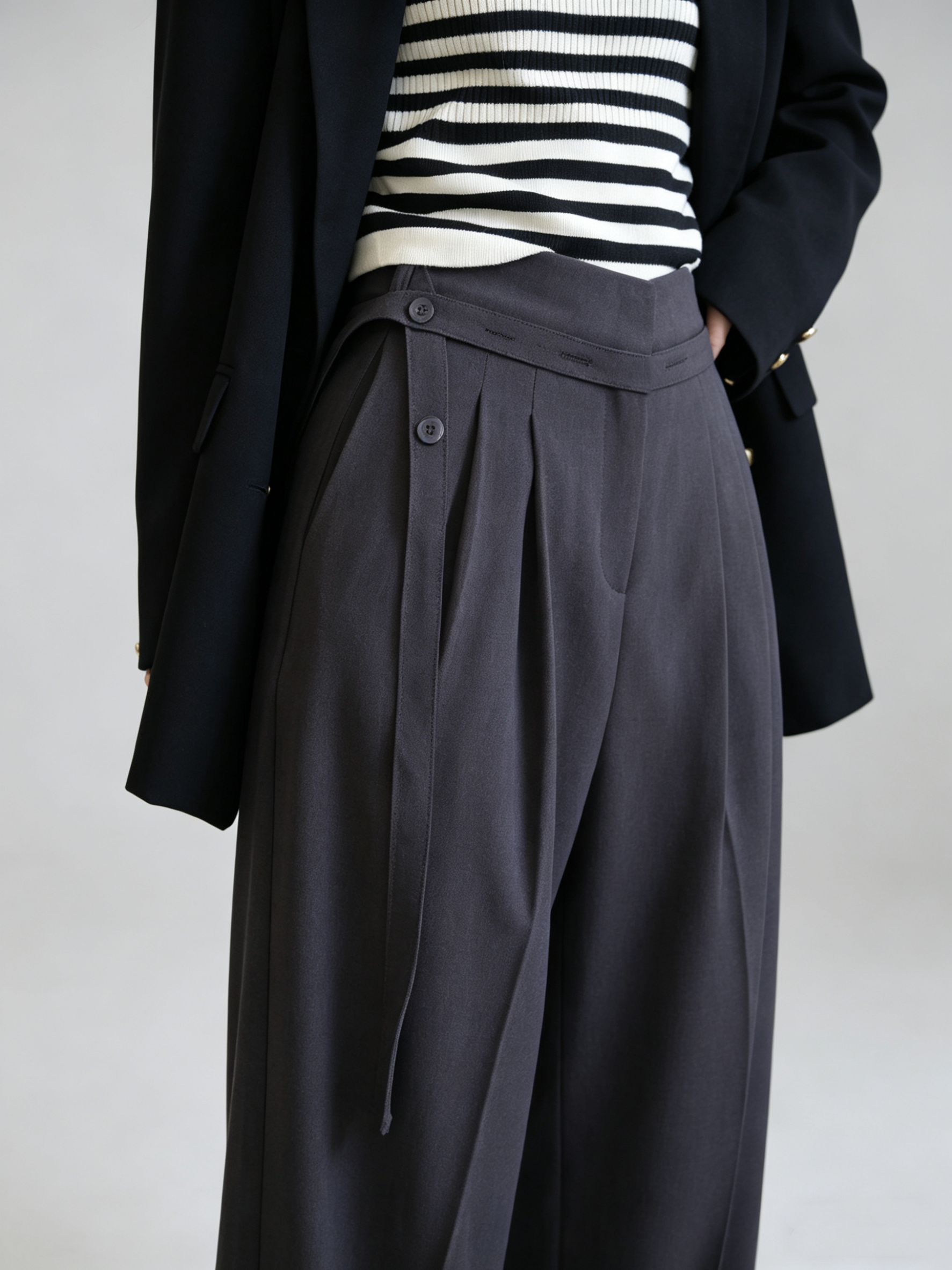 Korean Style Premium Relaxed Trousers