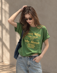 Avocado Green 100% Cotton Vintage Tee