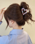 Heart-Shaped High Ponytail Hair Clip