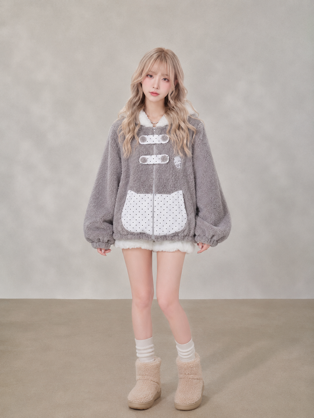 Ultra-Soft Teddy Fleece Set（Free Fluffy Shorts）