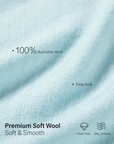 Lake Blue 100% Wool Cardigan