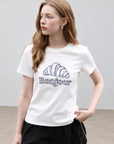 Korean-Inspired Croissant Embroidered Tee