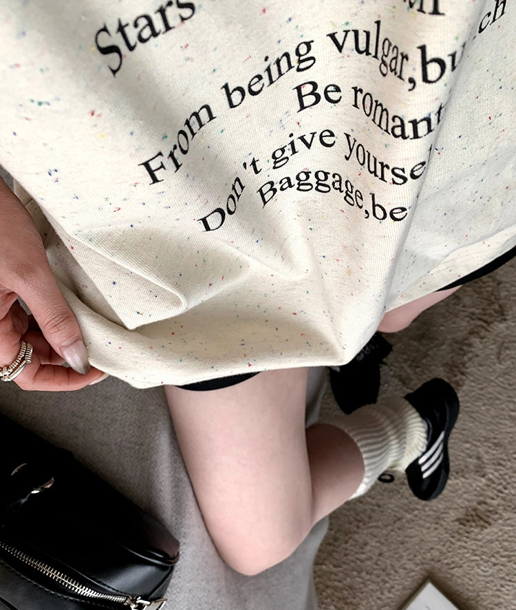 High-Weight Water-Based Printed INS-Style Tee