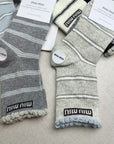 Miu Miu lace mid-calf striped socks (5 pairs/pack)