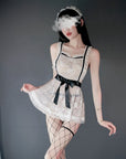 Maid Uniform Lace Sheer Apron