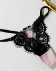 French Eyelash Lace Thong