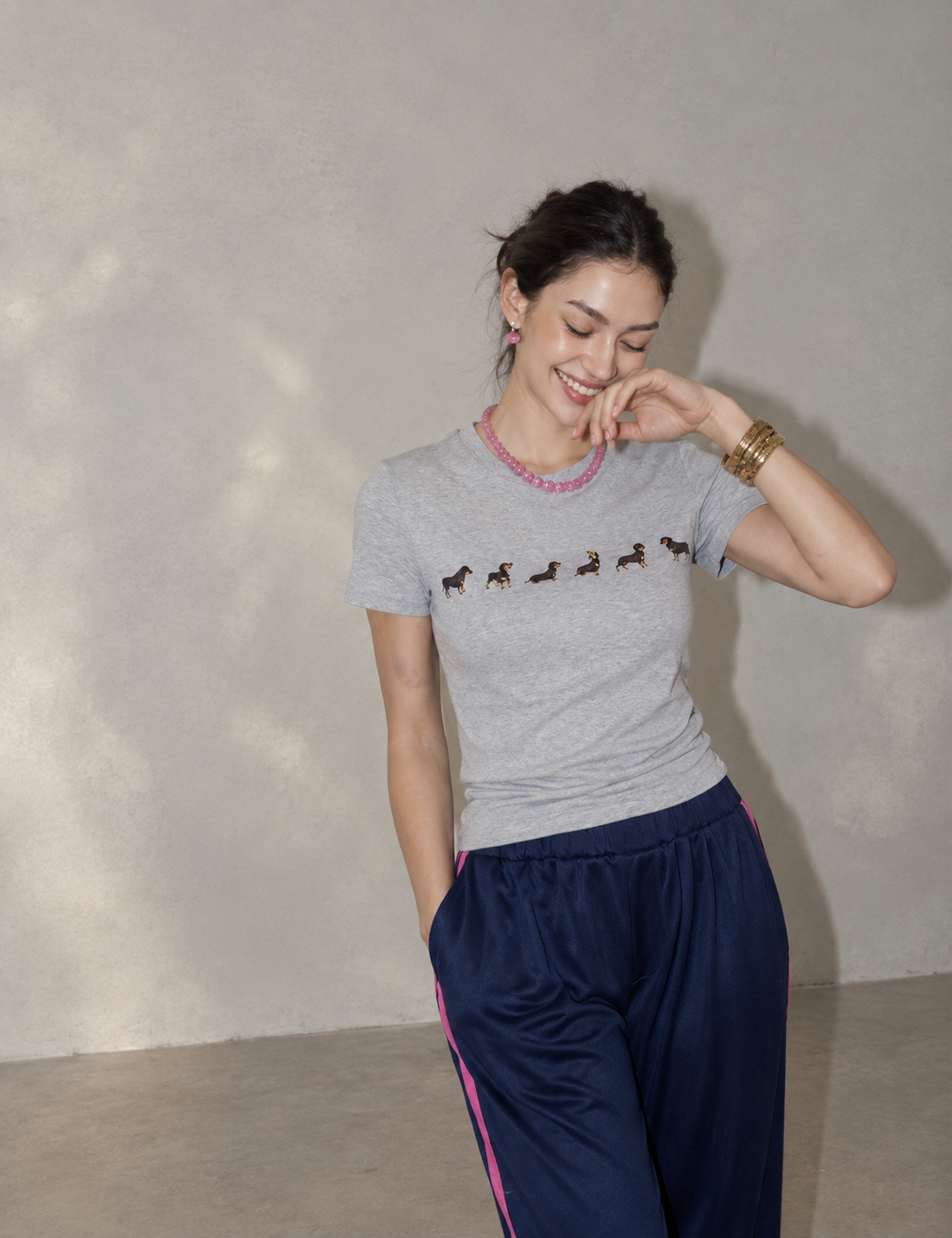 High-Thread-Count Cotton Fitted T-Shirt