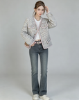 Deluxe Tweed Jacket in Blush Tones