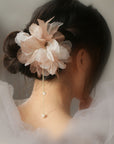 New Chinese Style Pearl Tassel Fabric Sweet Hairpin