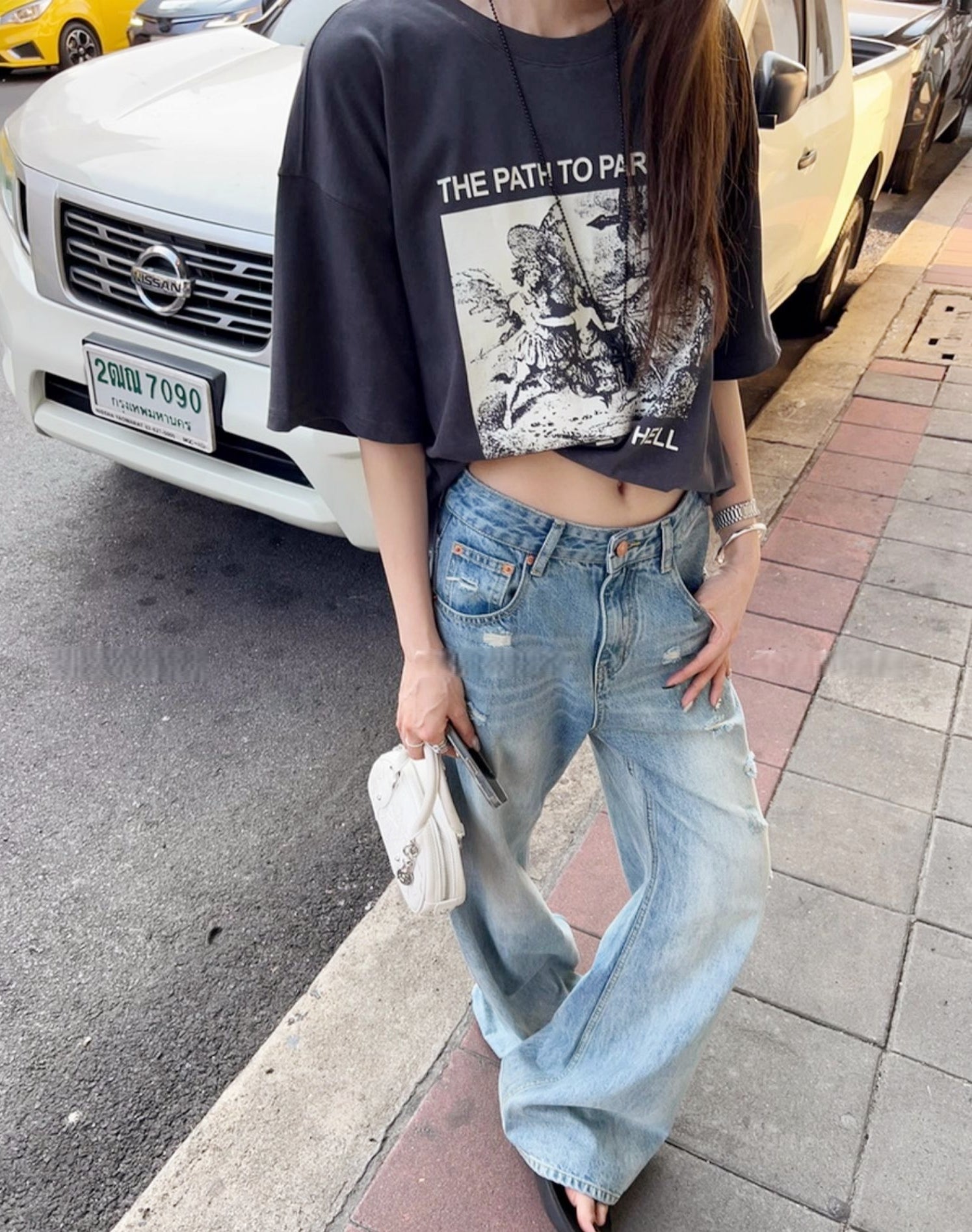 Vintage American BF-Style Cotton T-Shirt