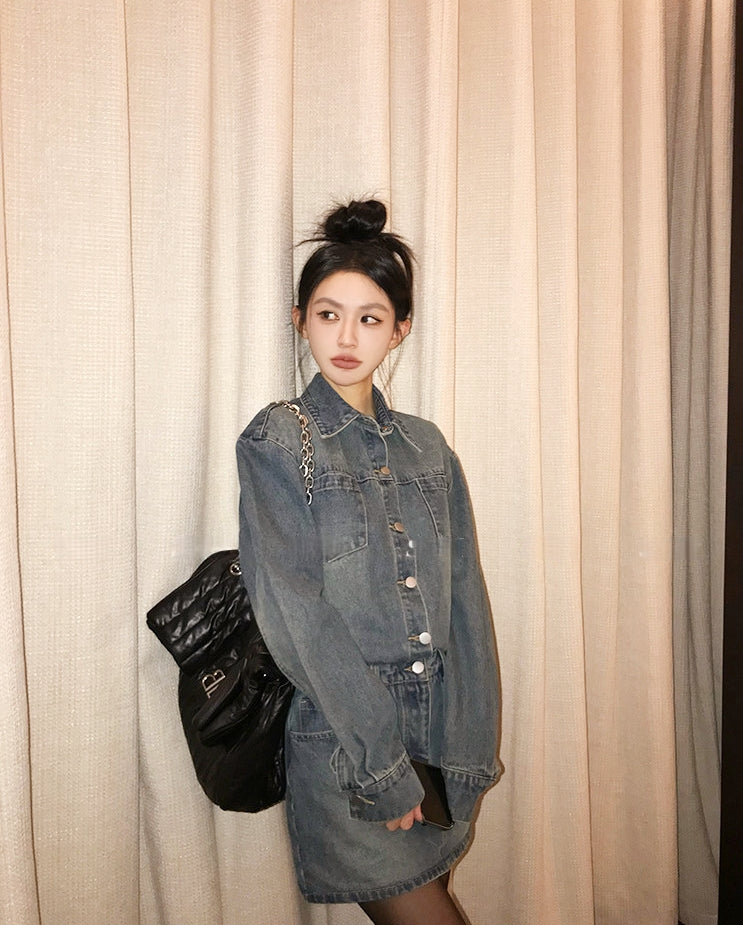 Vintage Washed Denim Dress