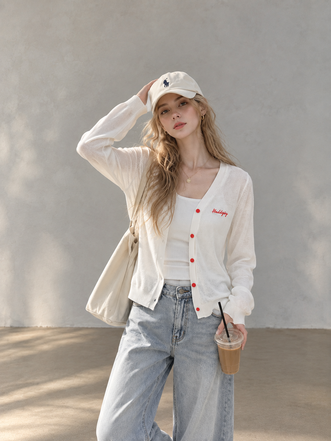 Korean-Style Lightweight Embroidered Sun Cardigan