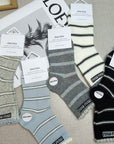 Miu Miu lace mid-calf striped socks (5 pairs/pack)