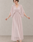 V-Neck Batwing Maxi Dress