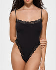 Kardashian-Inspired Slim-Fit Lace Bodysuit