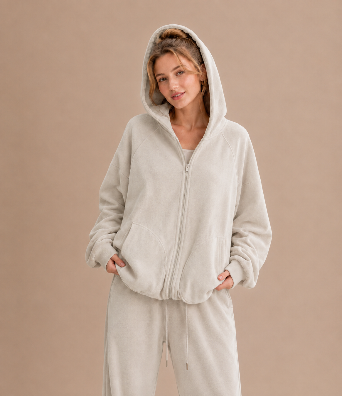 Korean-Style Double-Sided Fleece Lounge Set