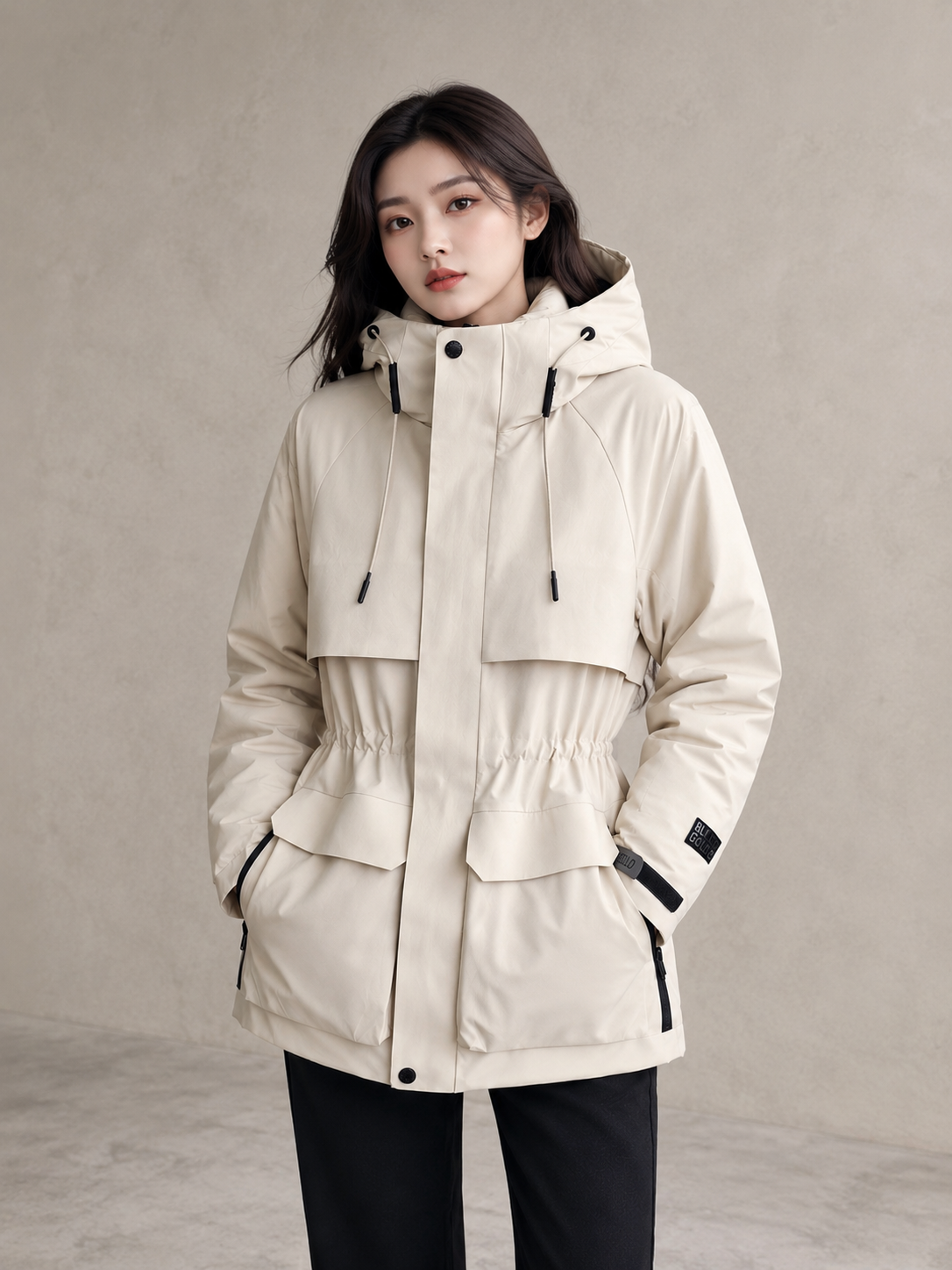Winter White Duck Down Parka