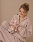 Korean-Style Double-Sided Fleece Lounge Set