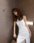 Elegant White High-End Custom Dress