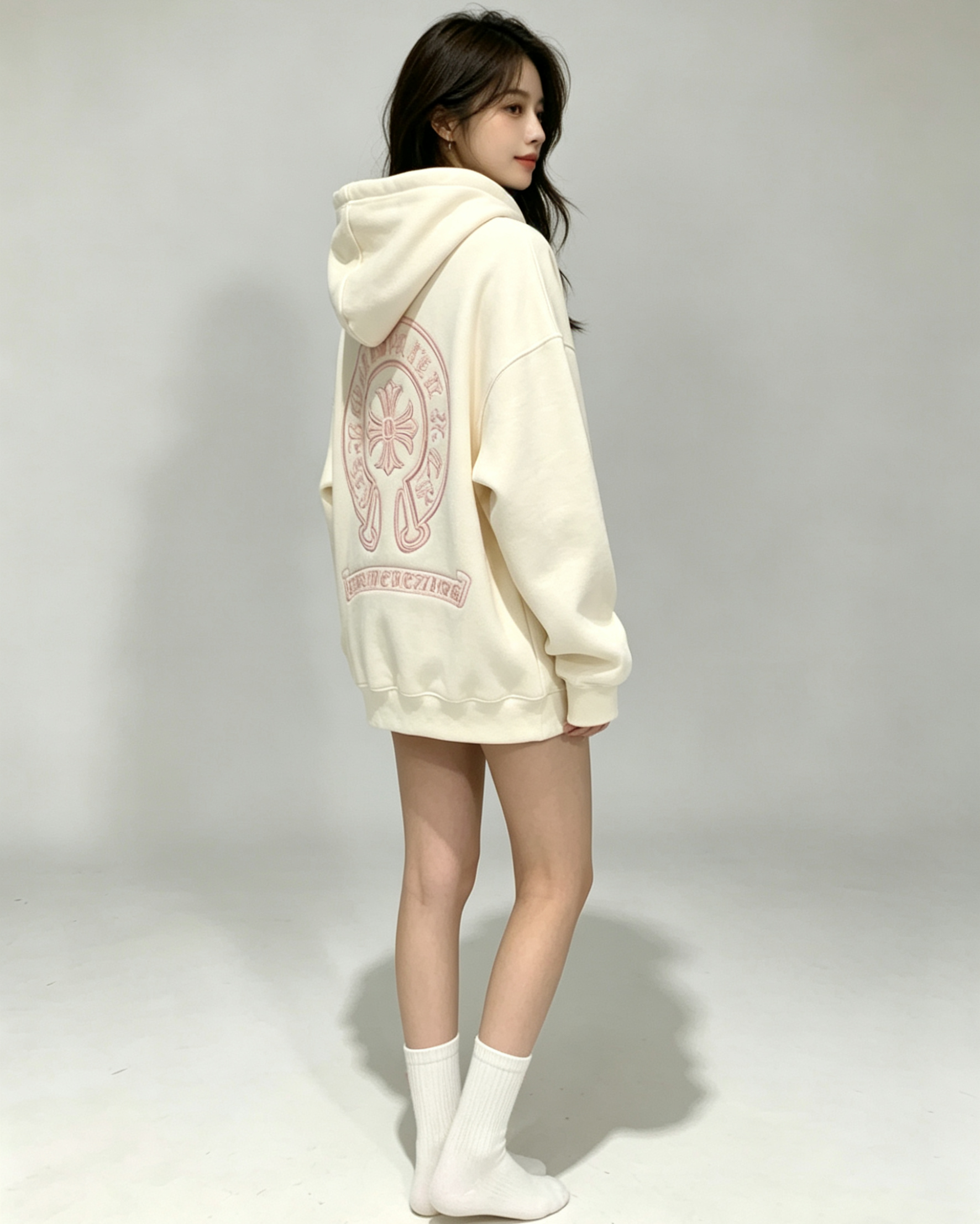 Chrome Hearts Fleece Hoodie + Socks Set