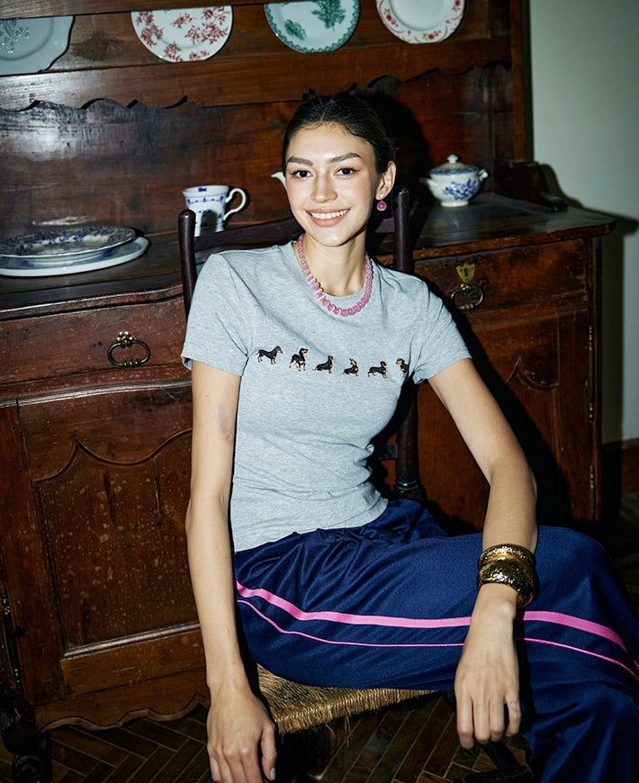High-Thread-Count Cotton Fitted T-Shirt