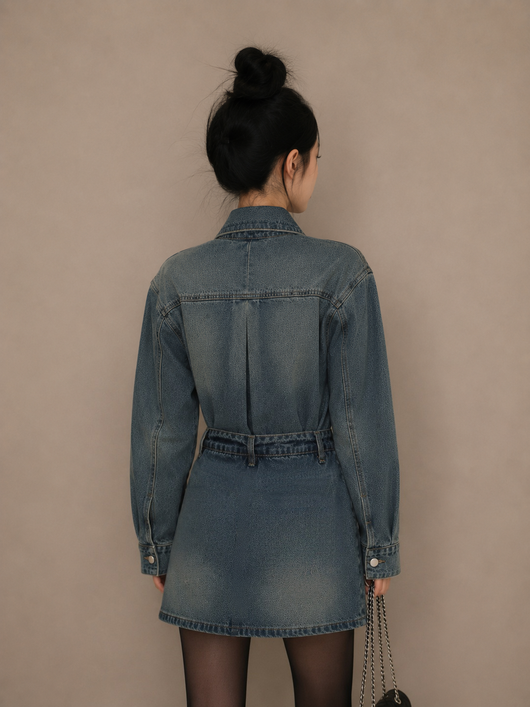 Vintage Washed Denim Dress