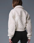 Shearling Patchwork Flight Jacket