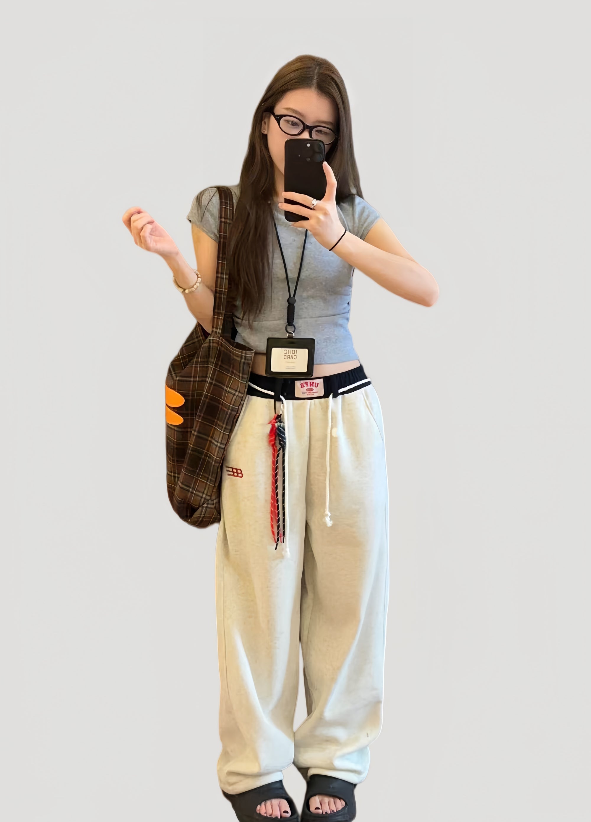 Jennie-Inspired Curved Fit Sweatpants