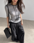 Tencel &amp; Wool Stretch Top