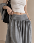 Relaxed Cropped Harem Pants