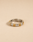 Two-Tone Crystal Eternity Ring