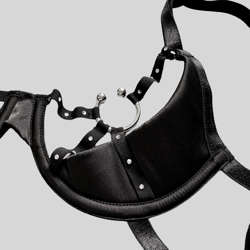 Removable-Free Underwire Push-Up Lingerie Set