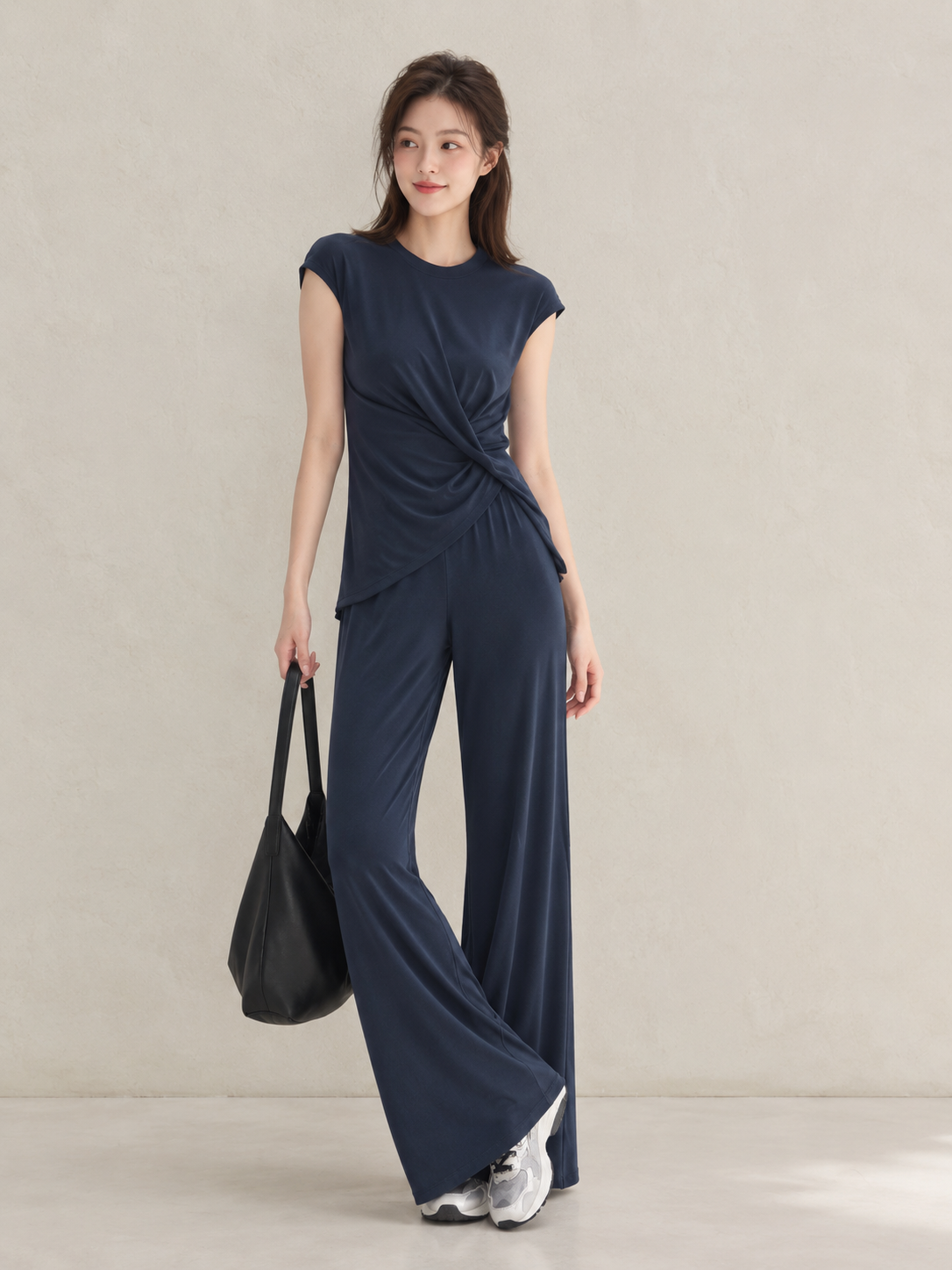 Cupro Twist-Drape Set