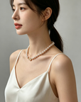 Korean-Inspired Floral Pearl Necklace