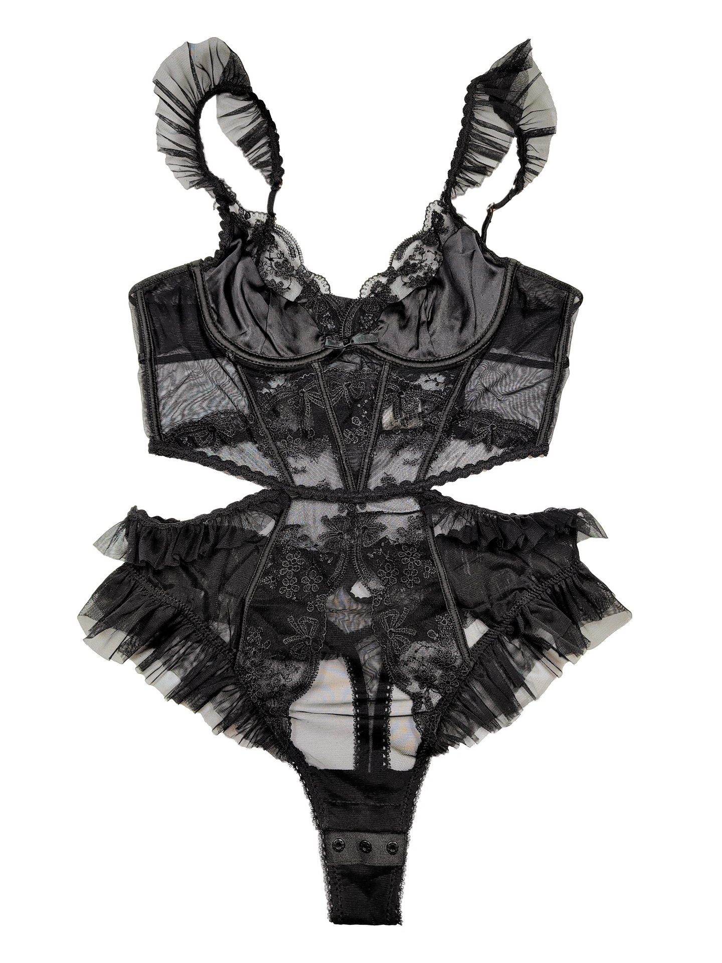 Sensual Lace Backless Bodysuit