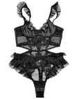 Sensual Lace Backless Bodysuit