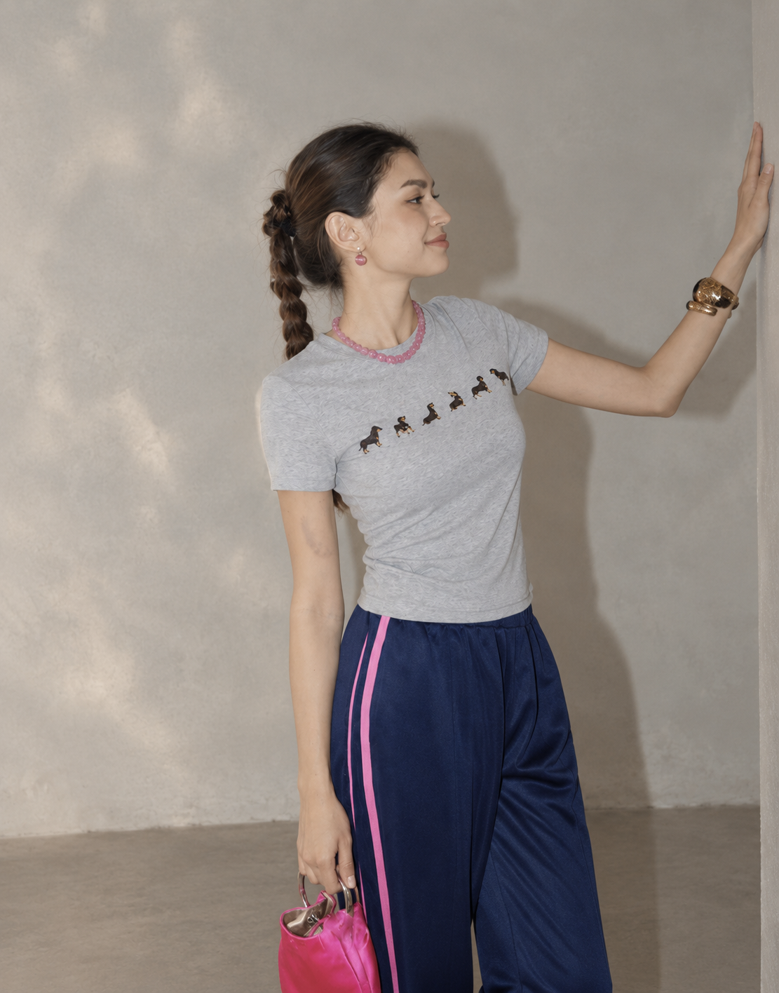 High-Thread-Count Cotton Fitted T-Shirt