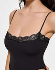 Kardashian-Inspired Slim-Fit Lace Bodysuit