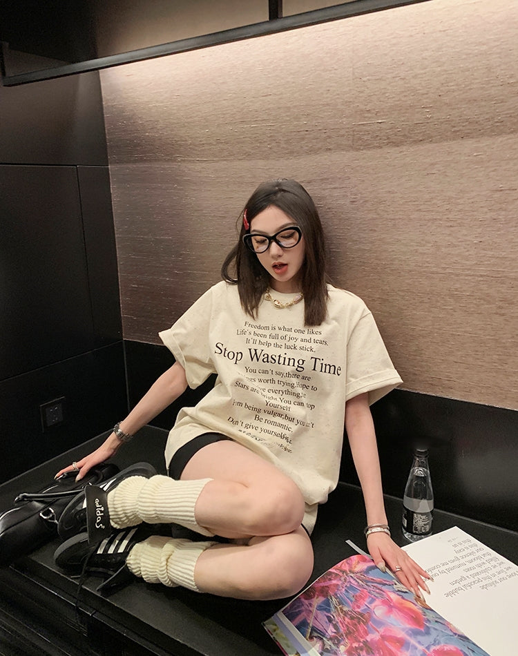 High-Weight Water-Based Printed INS-Style Tee