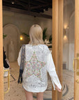 Dixr printed cotton denim shirt