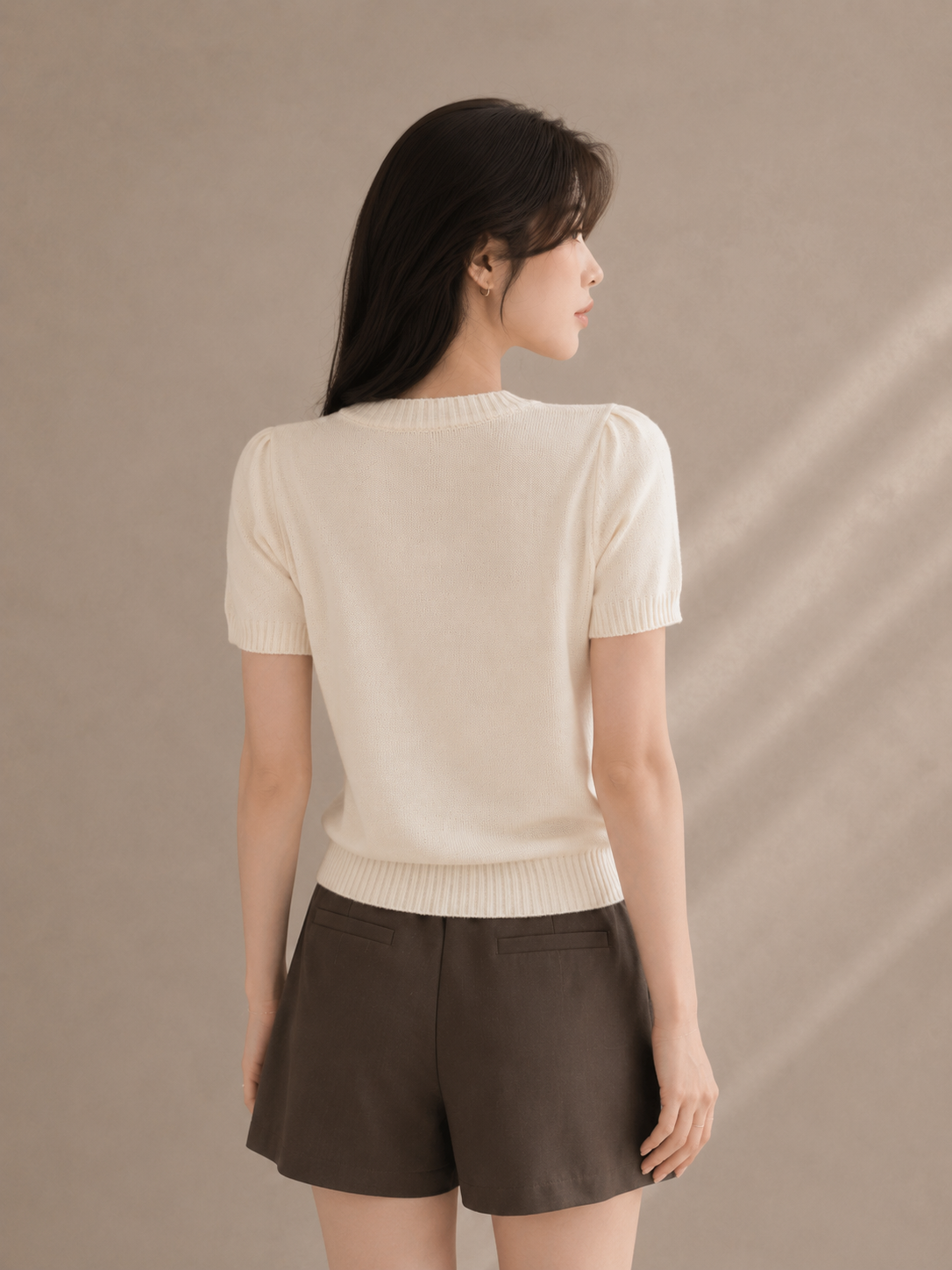 Heavy Embroidered Pegasus Knit Top