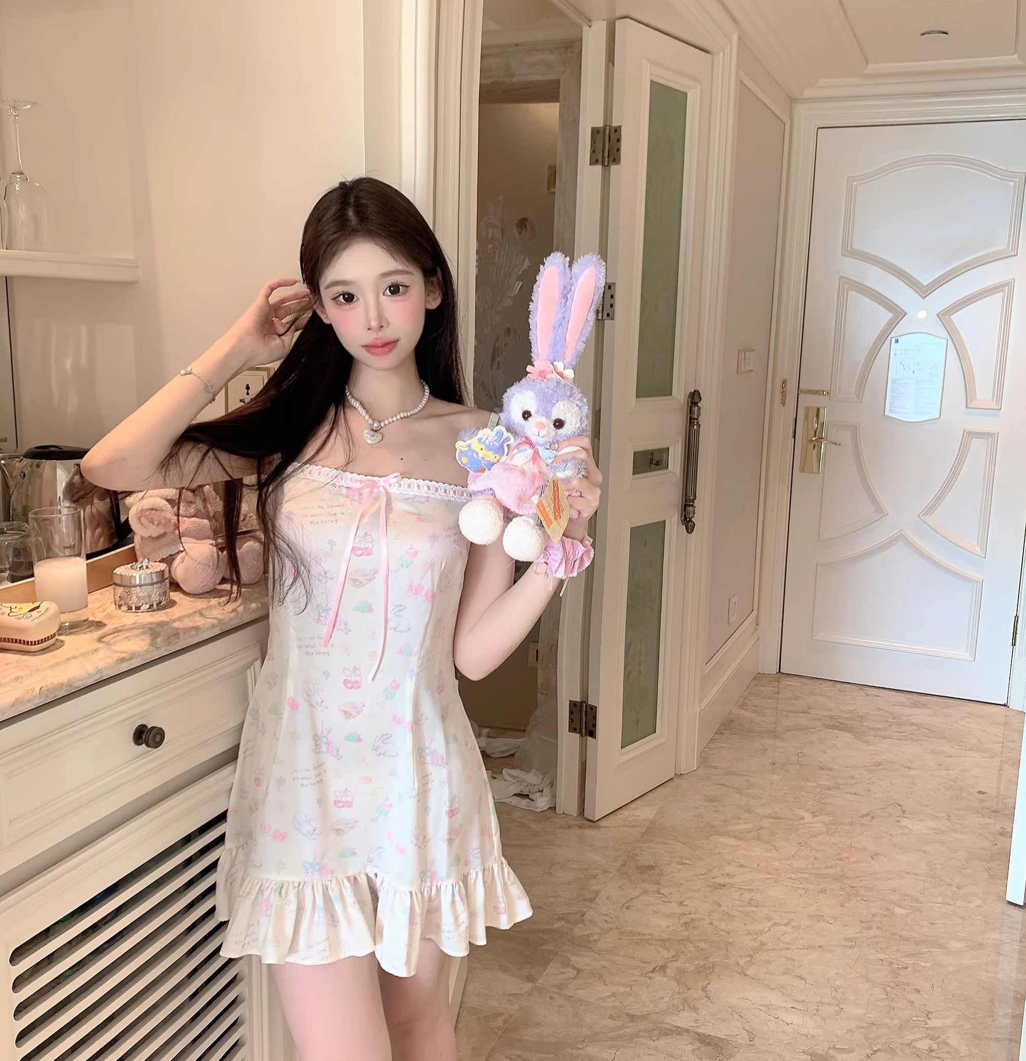 Sweet Japanese-Style Camisole Nightdress