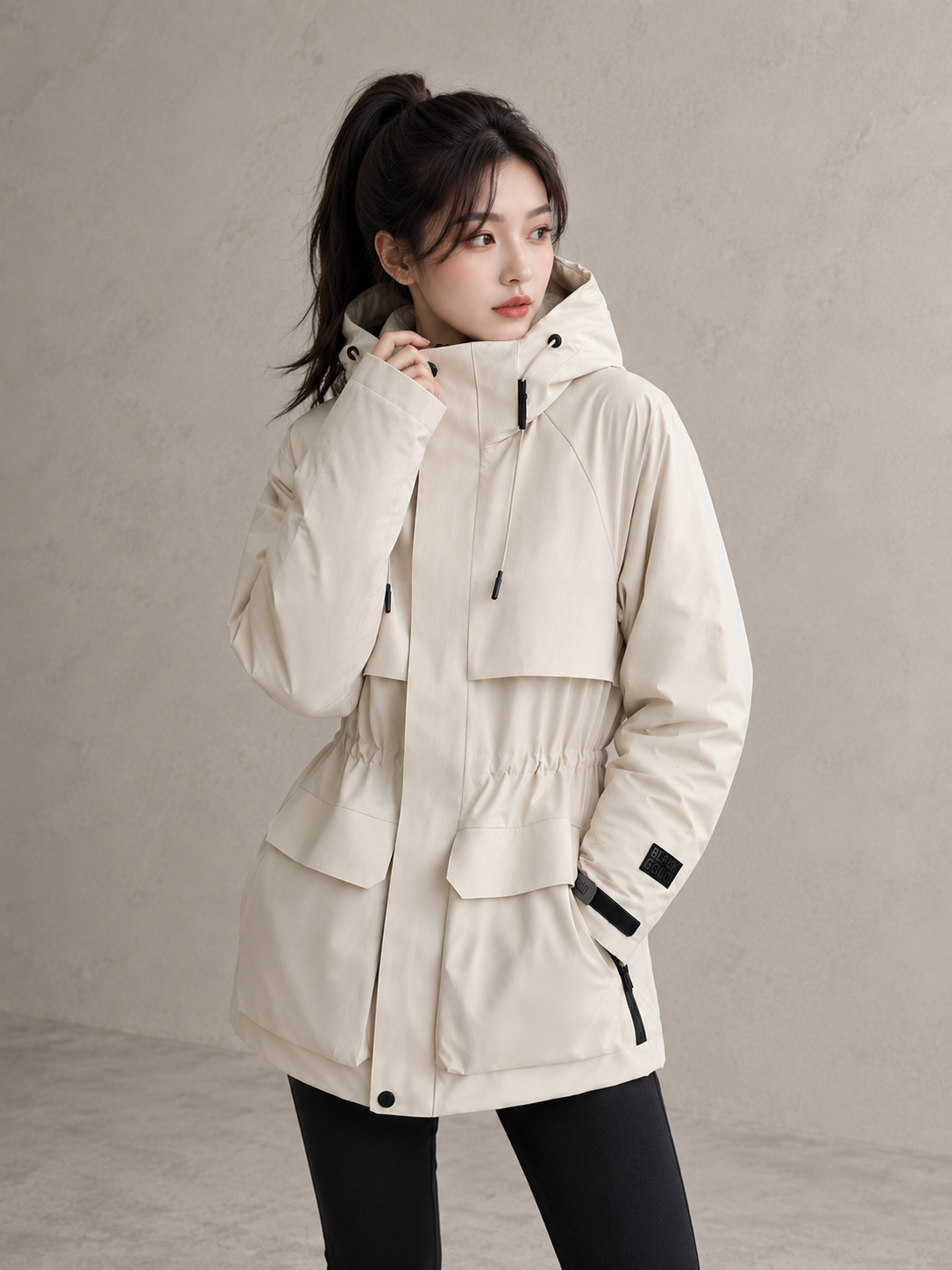 Winter White Duck Down Parka