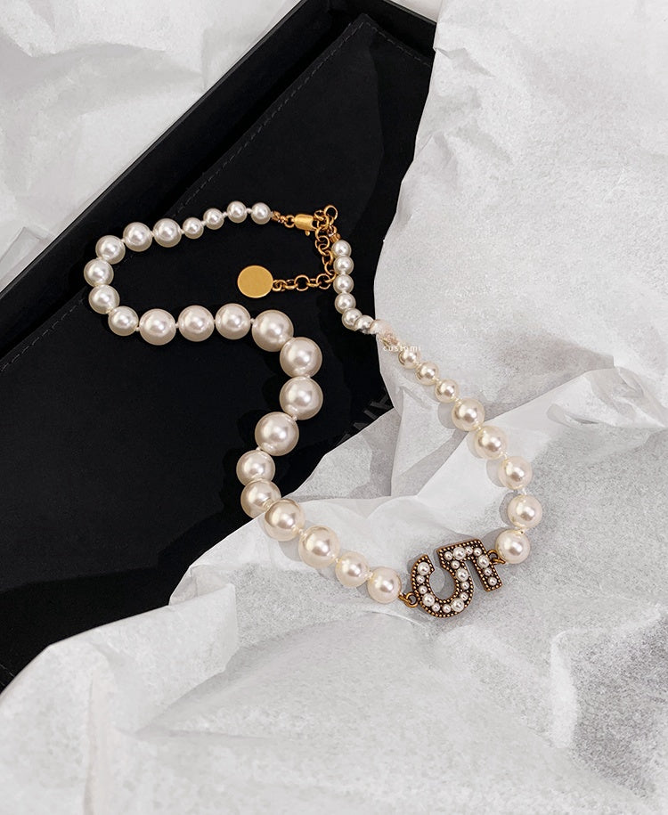 Chanel-Inspired No.5 Pearl Necklace