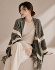 Oversized Double-Sided Cashmere Fringe Wrap