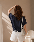 Korean Old-Money Lace Trim Shirt