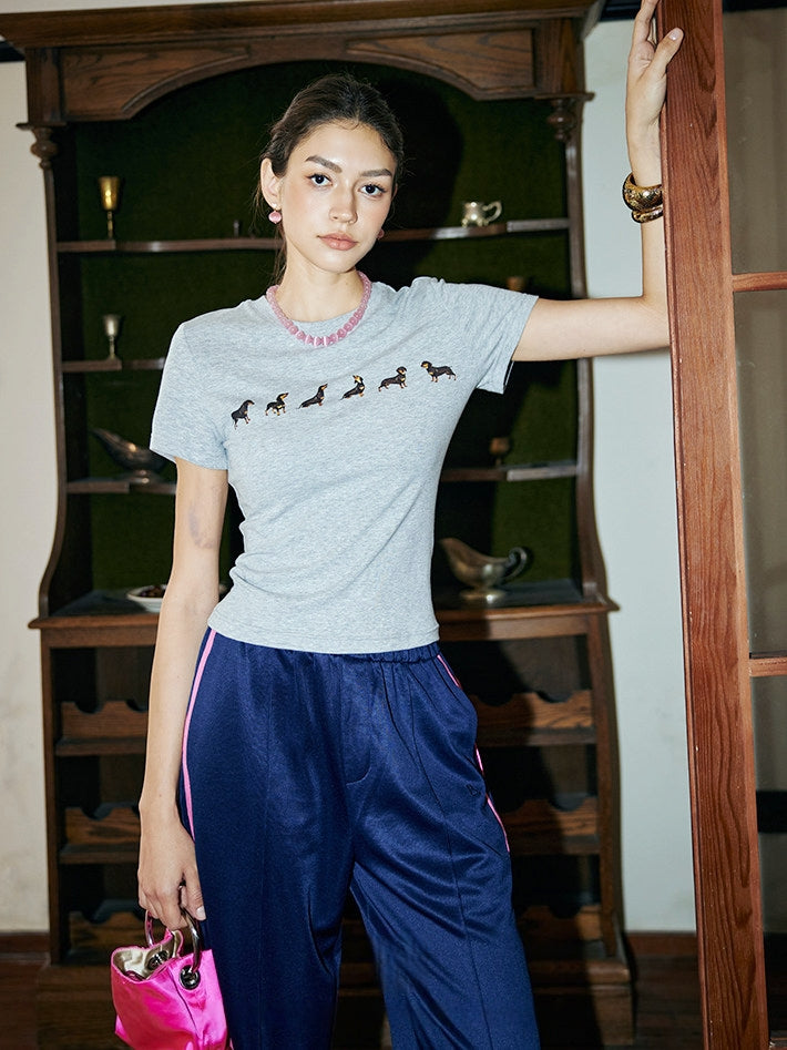 High-Thread-Count Cotton Fitted T-Shirt