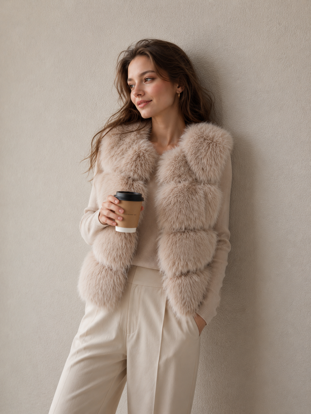 Premium Faux Fox Fur Eco Vest