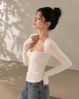 Twist Front Stretch Top