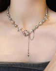 Mango Star Spliced Crystal Sweet Cool Clavicle Chain